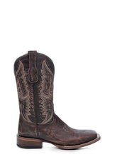 Load image into Gallery viewer, Circle G by Corral L6296 Embroidery Chocolate Wide Square Toe Mens Cowboy Boots
