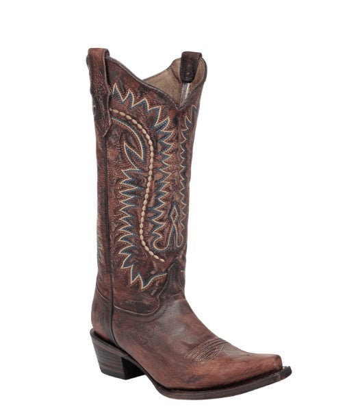 Corral Circle G L8000 Ladies Shedron Embroidery Cowboy Boots