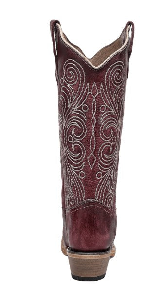 Corral Circle G L8033 Ladies Spiral Wine Cowboy Boots