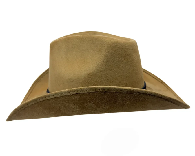 American Hat Makers Lawman Pinch Top Cowboy Hat in Camel