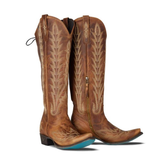 Lane Boots LB0562N-050 Lexington Knee High Corset in Desert Clay