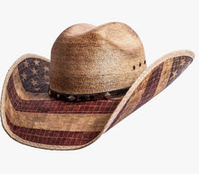 Load image into Gallery viewer, American Hat Makers Liberty Straw Cattleman Cowboy Hat
