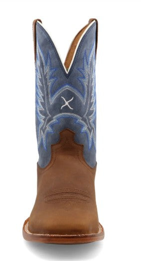 Twisted X Mens Western Boots MXTL006 in Cocoa & Denim Blue