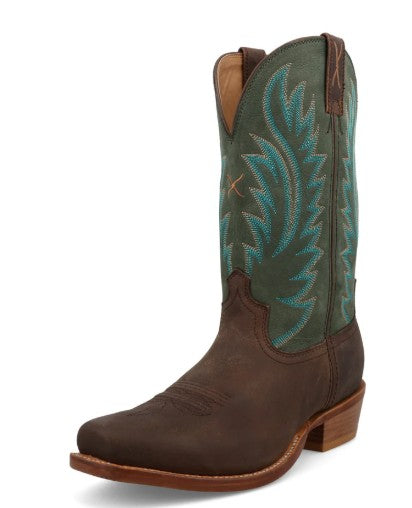 Twisted X Mens Western Boots MXTL011 in Cocoa & Mint