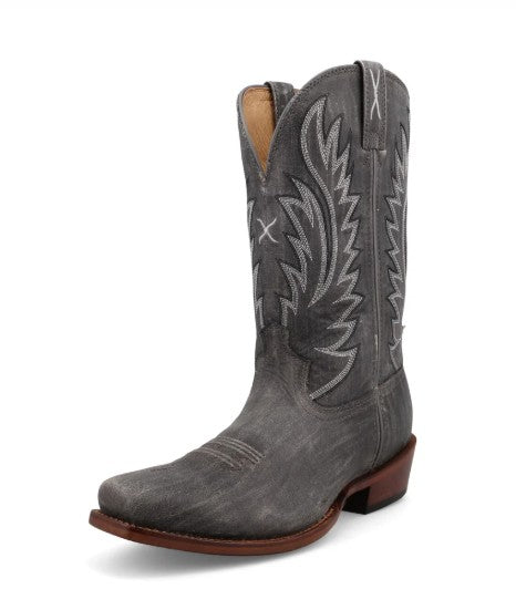 Twisted X Mens Western Boots MXTL017 in Distressed Charcoal