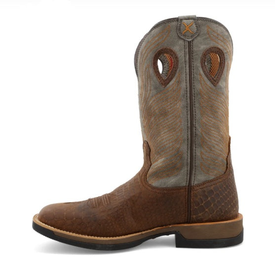 Twisted X Mens Western Boots MXW0003 in Brown & Grey