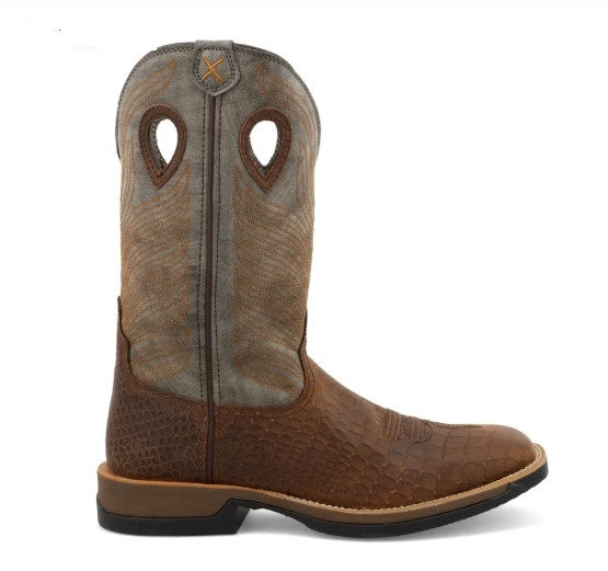 Twisted X Mens Western Boots MXW0003 in Brown & Grey