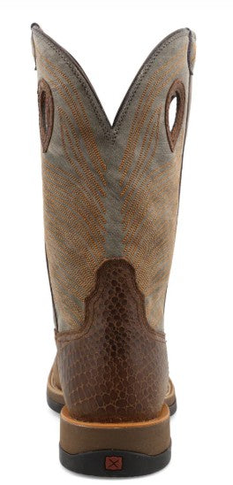 Twisted X Mens Western Boots MXW0003 in Brown & Grey