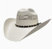 Load image into Gallery viewer, Montana Cream Straw Cattleman Cowboy Hat
