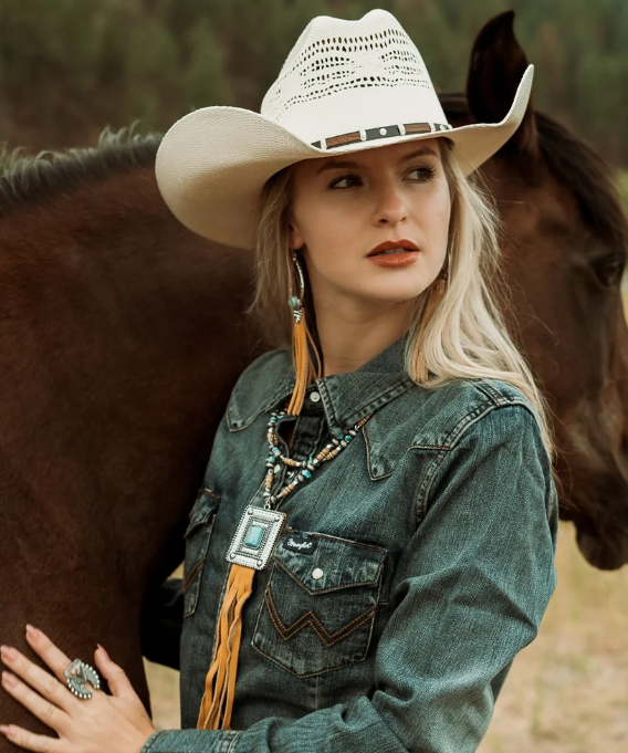 American Hat Makers Montana Cream Straw Cattleman Cowboy Hat
