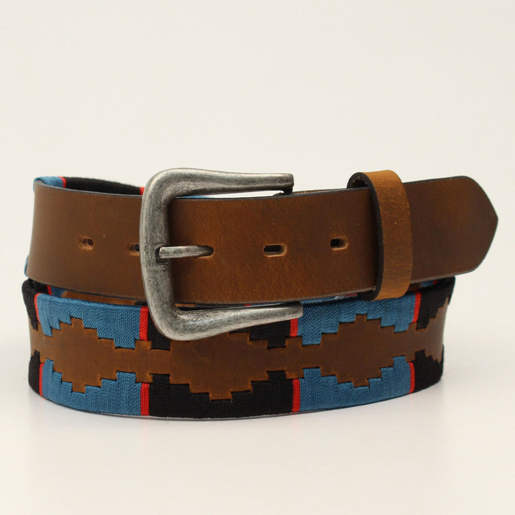 M&F Nocona Brown 1 1/2 Embroidered Strap N210005927