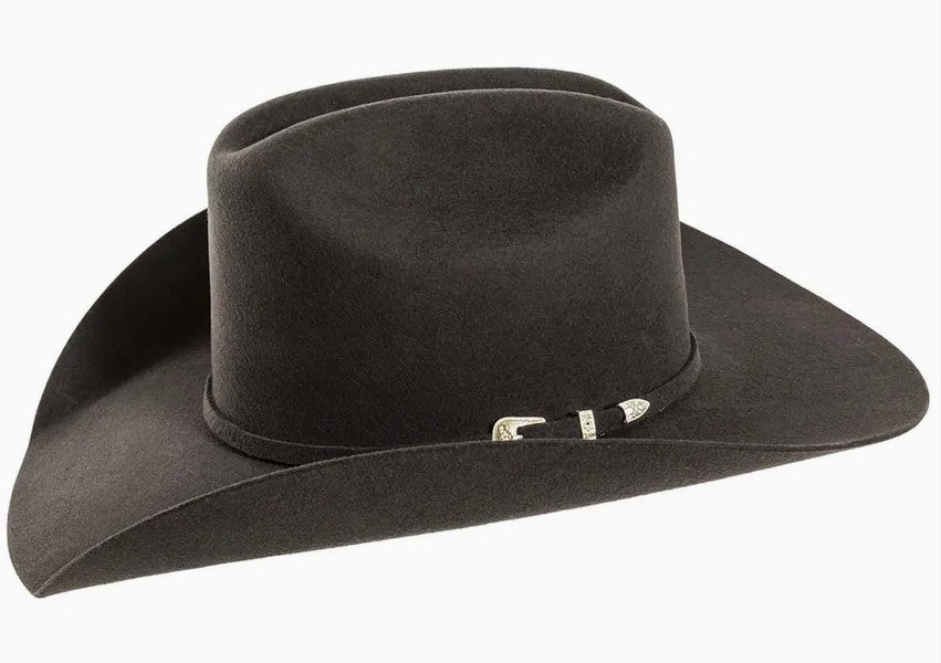 American Hat Makers Old West 3X Cattleman Felt Cowboy Hat in Black