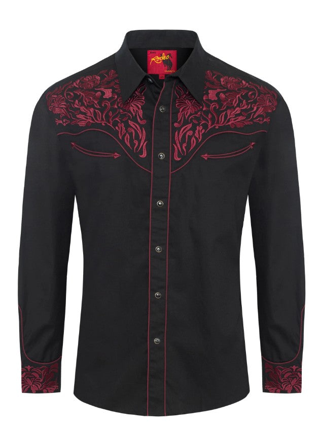 Rodeo Clothing Men's Western Cowboy Embroidery Shirt -PS500L-EC-545