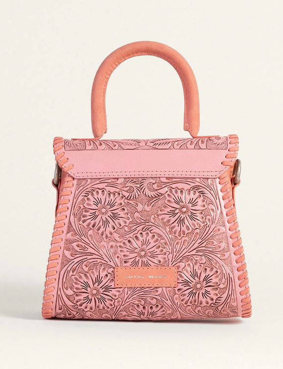 Myra Loyal West Leon Mini Handle Purse in Pink