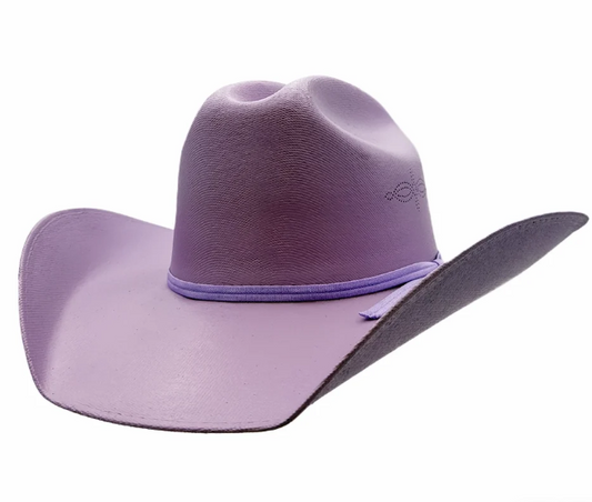 American Hat Makers Pioneer Lilac Straw Cowboy Hat
