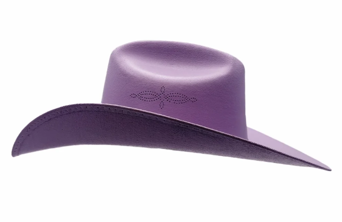 American Hat Makers Pioneer Lilac Straw Cowboy Hat