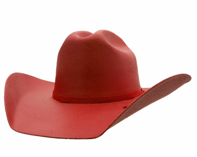 American Hat Makers Pioneer Red Straw Cowboy Hat