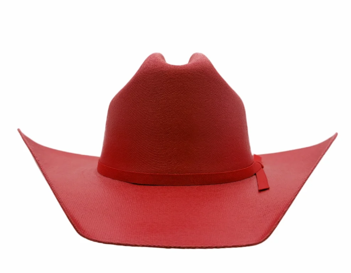 American Hat Makers Pioneer Red Straw Cowboy Hat