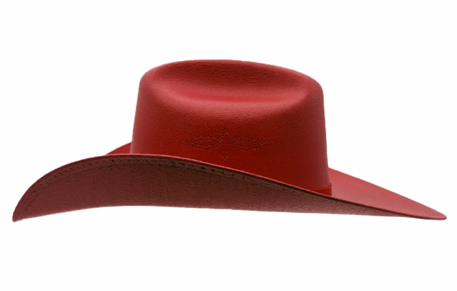 American Hat Makers Pioneer Red Straw Cowboy Hat