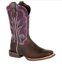 Load image into Gallery viewer, Durango DRD0377 Lady Rebel Pro™ Women&#39;s Plum Western Boot in OIled Brown &amp; Plum
