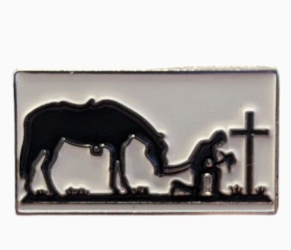American Hat Makers Praying Cowboy Hat Magnet