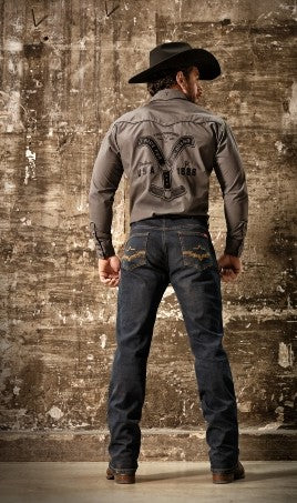 Offical Yellowstone Ride For The Brand Shirt in Taupe