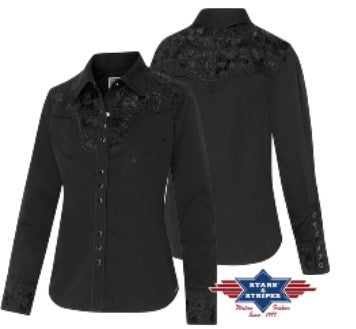 Riley Ladies Western Blouse