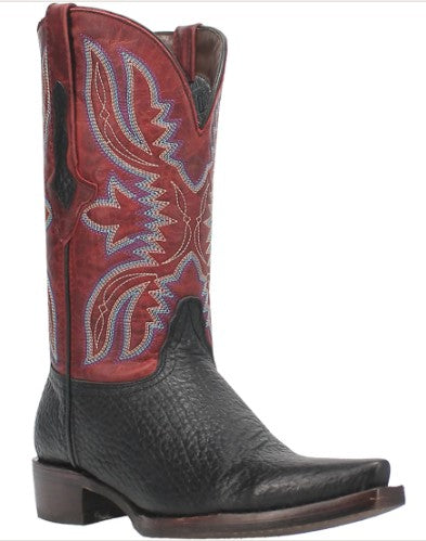 Dingo Rio Lobo in DI 154 Black/Red Mens Cowboy Boots