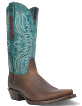 Load image into Gallery viewer, Dingo Rio Lobo in DI 154 Brown/Turquoise Mens Cowboy Boots
