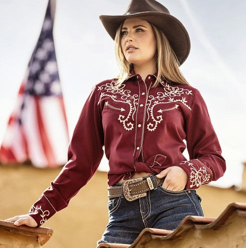 Ruth Ladies Western Blouse