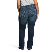 Load image into Gallery viewer, Ariat Ladies 10017510 R.E.A.L Mid Rise Entwined Boot Cut Jeans Marine
