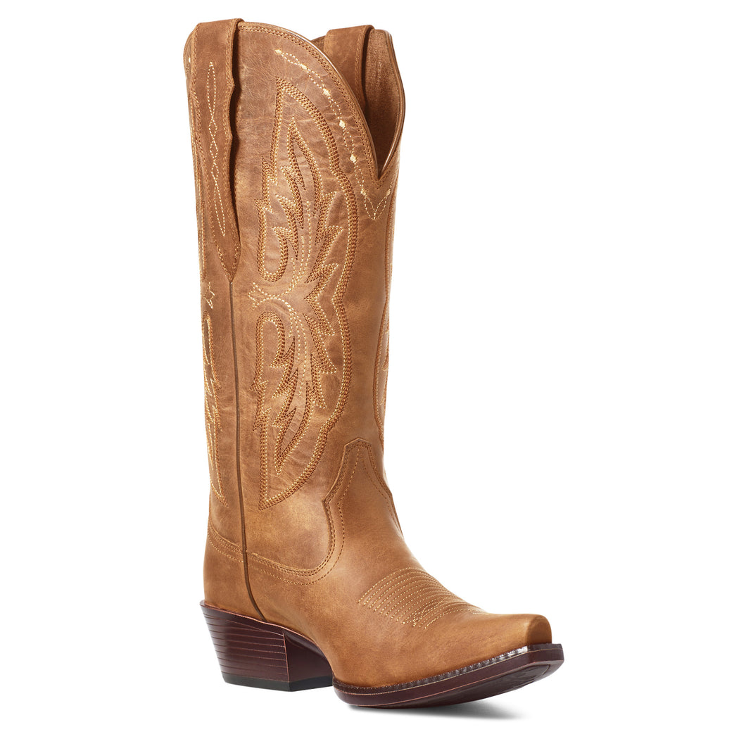 Ariat Ladies 10036047 Heritage X Toe Elastic Wide Calf Western Boot