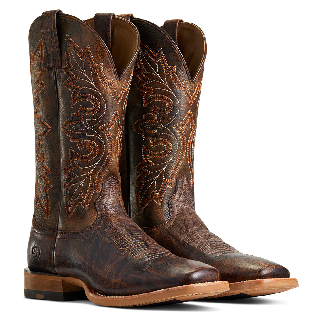 Ariat Mens 10040373 Standout Western Boots in Dusted Wheat and Rusted Fence