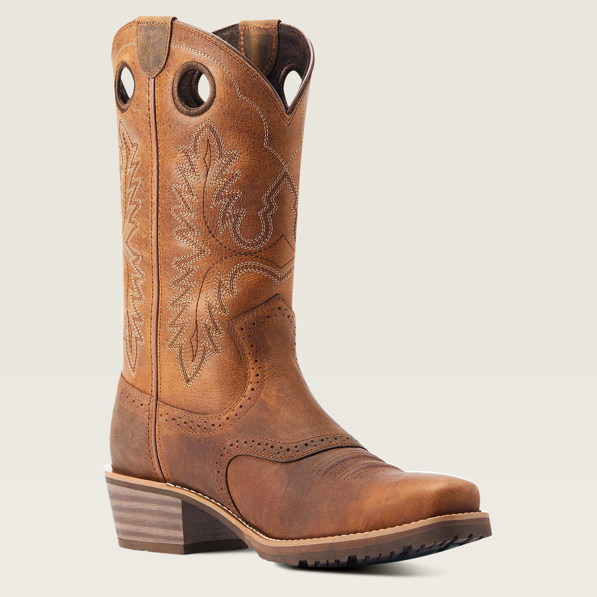Ariat Mens 10061276 Sport Wide Square Toe Western Boots in BURNISHED C Ariat Mens 10061276 Sport Wide Square Toe Western Boots in BURNISHED C