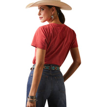 Load image into Gallery viewer, Ariat Ladies REAL Horizon T-Shirt in Aura Orange Heather 10043419
