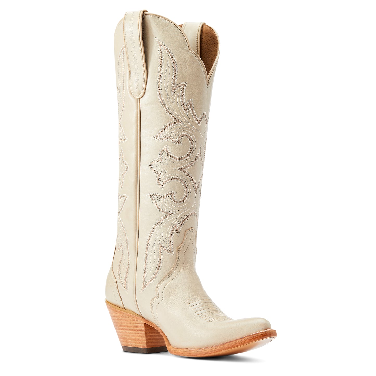Ariat Ladies 10044412 Belinda Stretch Fit J Toe Western Boot in Bone