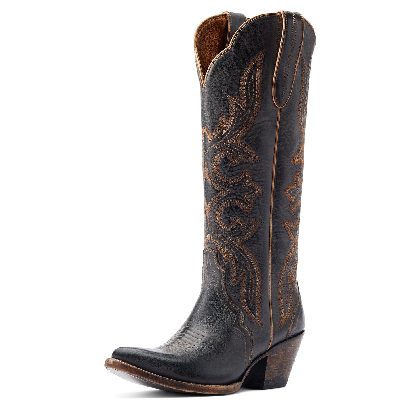 Ariat Ladies 10044414 Belinda Stretch Fit J Toe Western Boot in Black