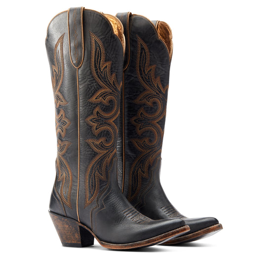 Ariat Ladies 10044414 Belinda Stretch Fit J Toe Western Boot in Black