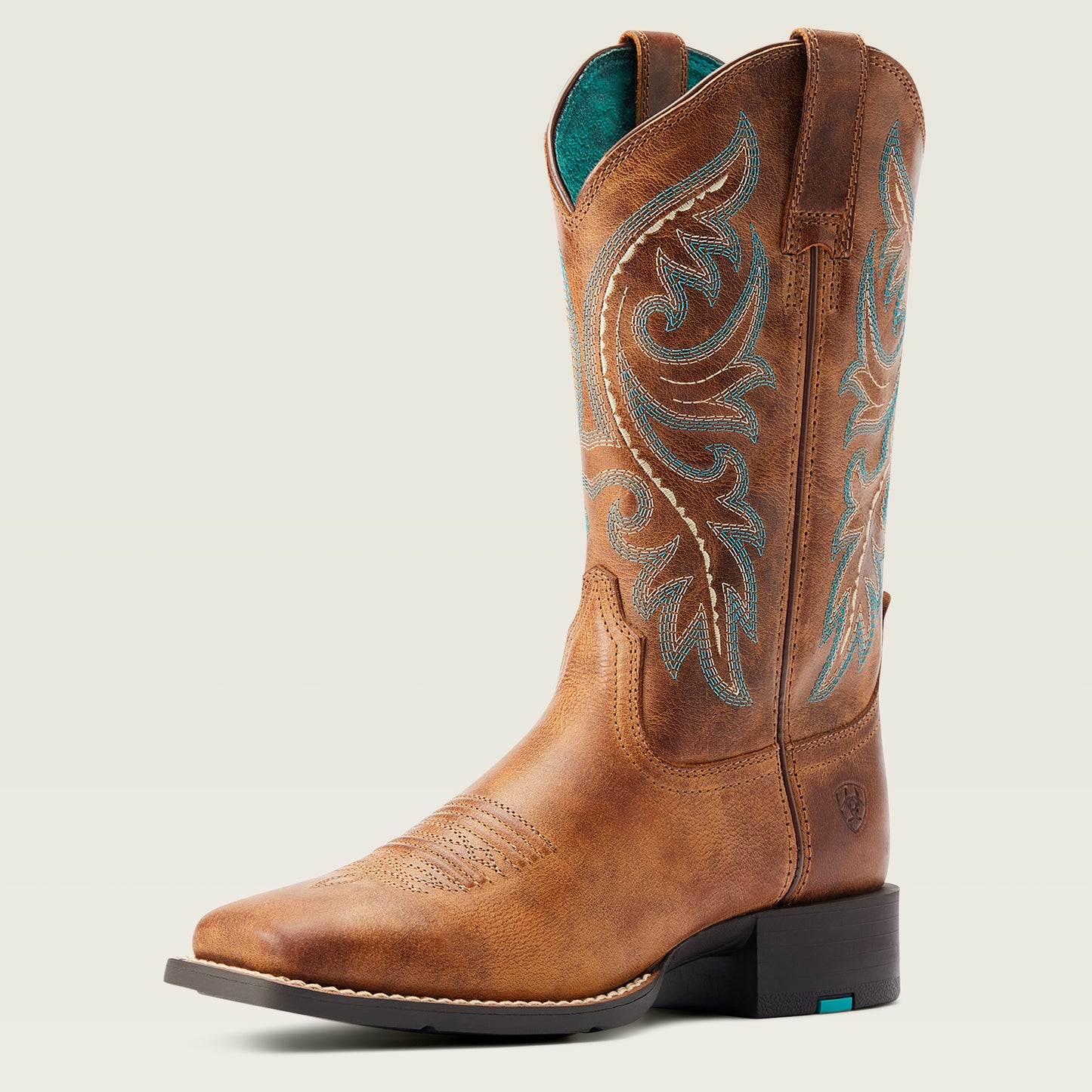 Ariat Ladies 10044432 Round Up Back Zip Western Boots in Desert Sand