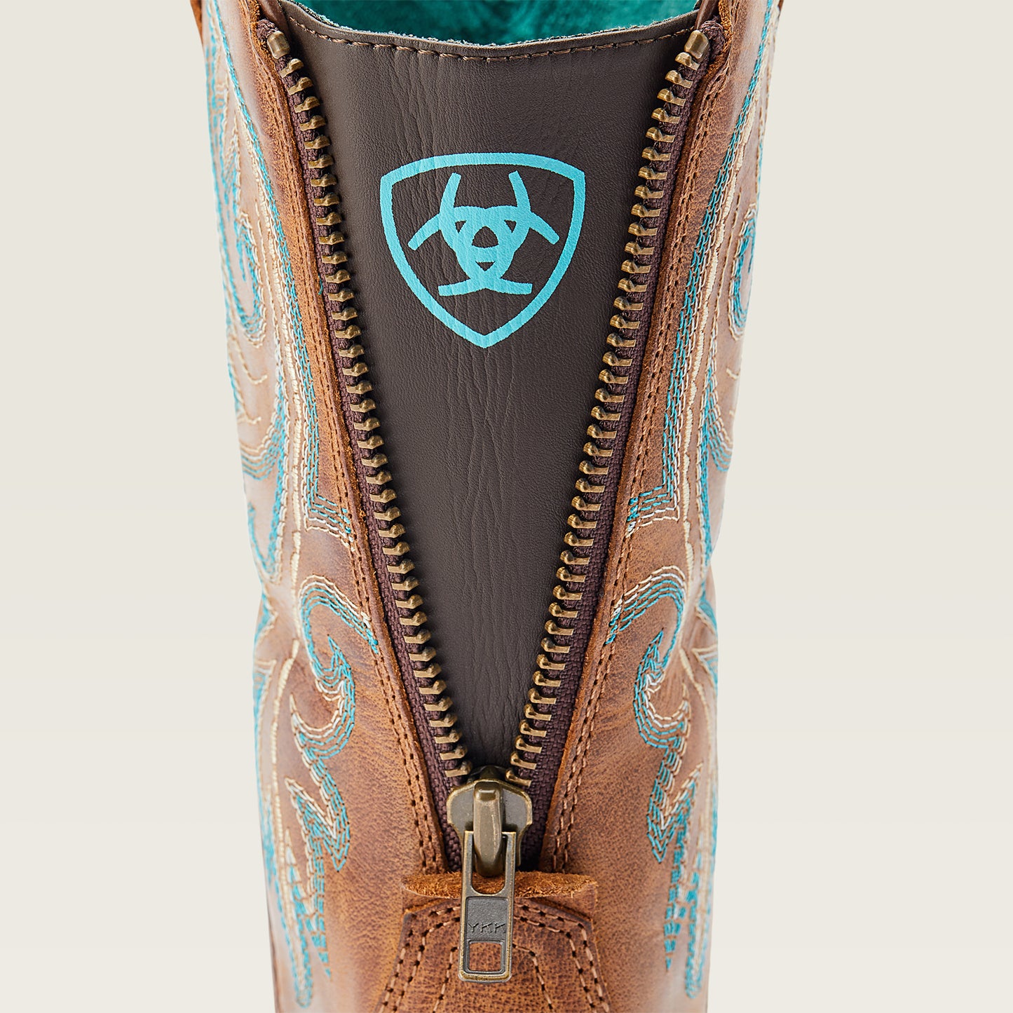 Ariat Ladies 10044432 Round Up Back Zip Western Boots in Desert Sand