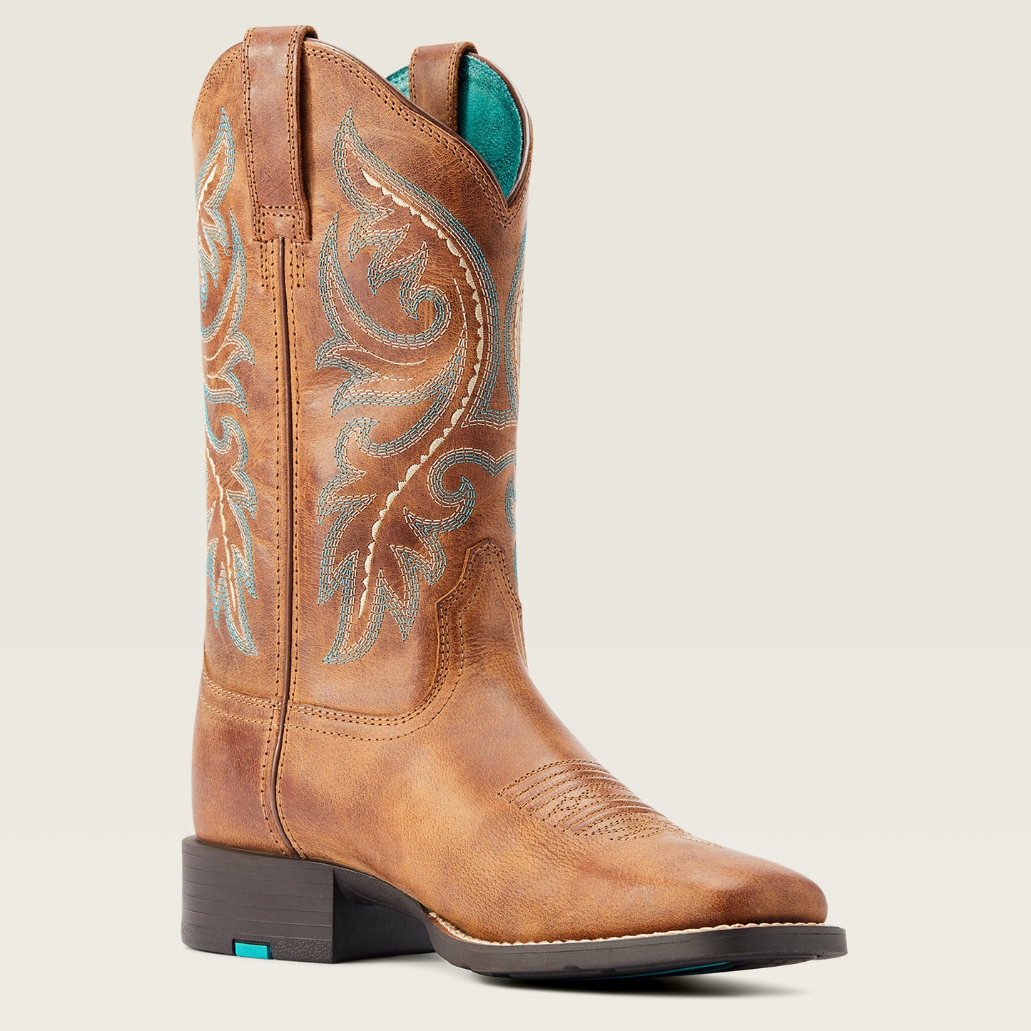 Ariat Ladies 10044432 Round Up Back Zip Western Boots in Desert Sand