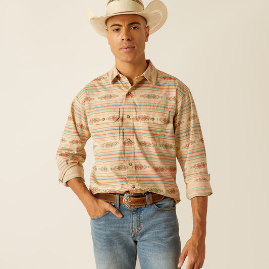 Ariat Mens 10048492 Hezekiah Retro Fit Western Shirt