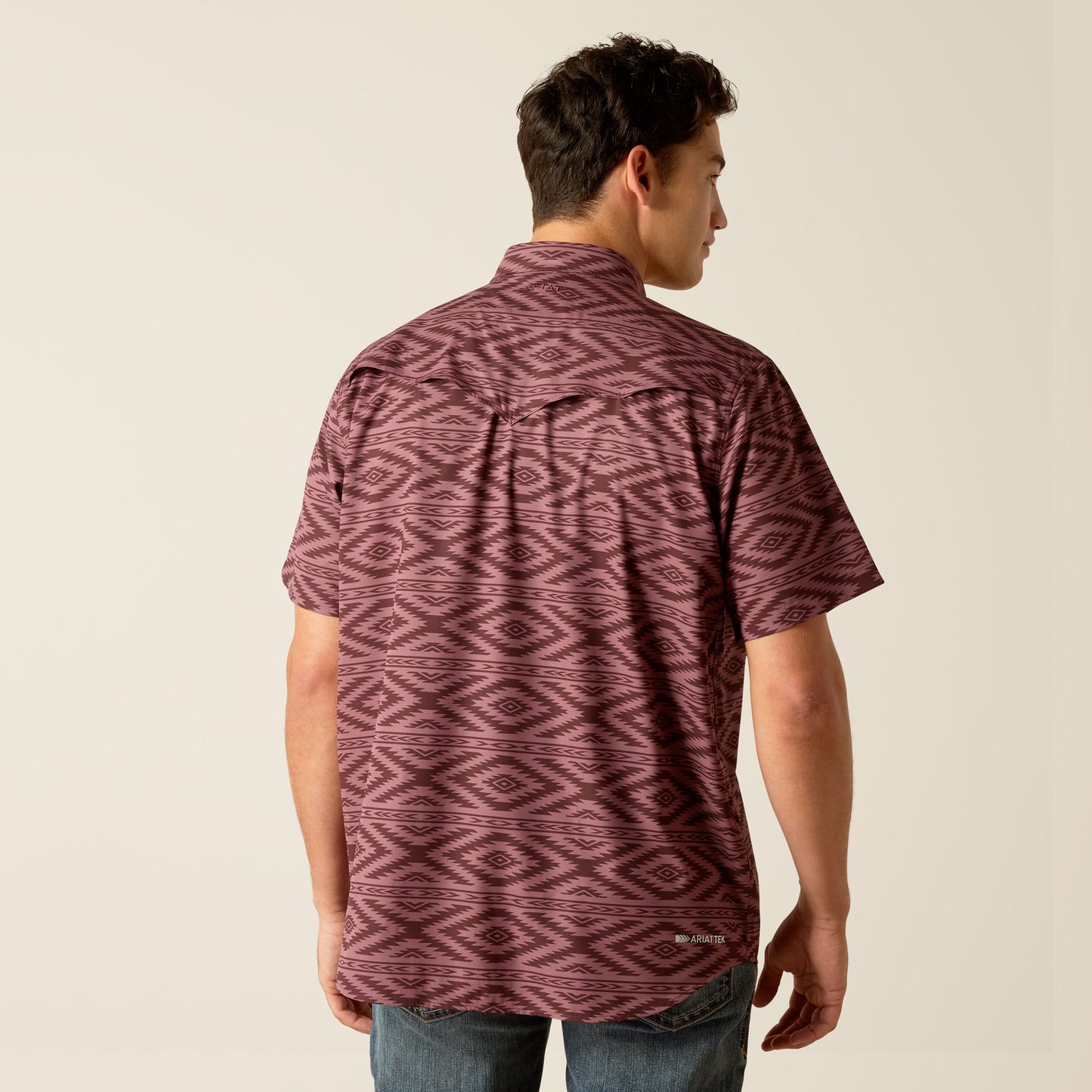 Ariat Mens 10051380 Mens VentTEK Western Shirt in Darkwood Red Limited Edition