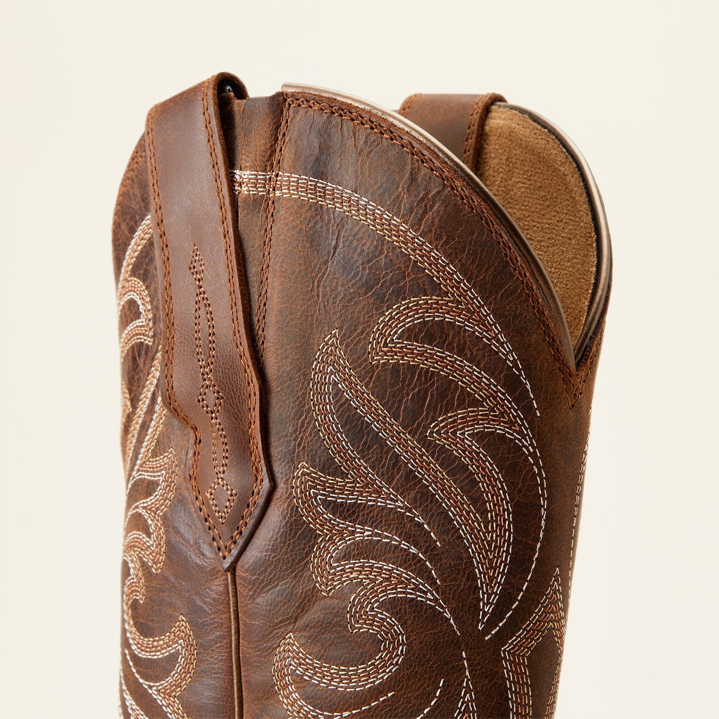 Ariat Ladies 10051051 Heritage J Toe Stretch Fit Brown Western Boot