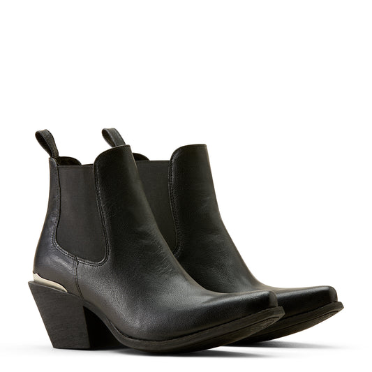 Ariat Ladies 10051057 Bradley Western Ankle Boots in Bohemian Black