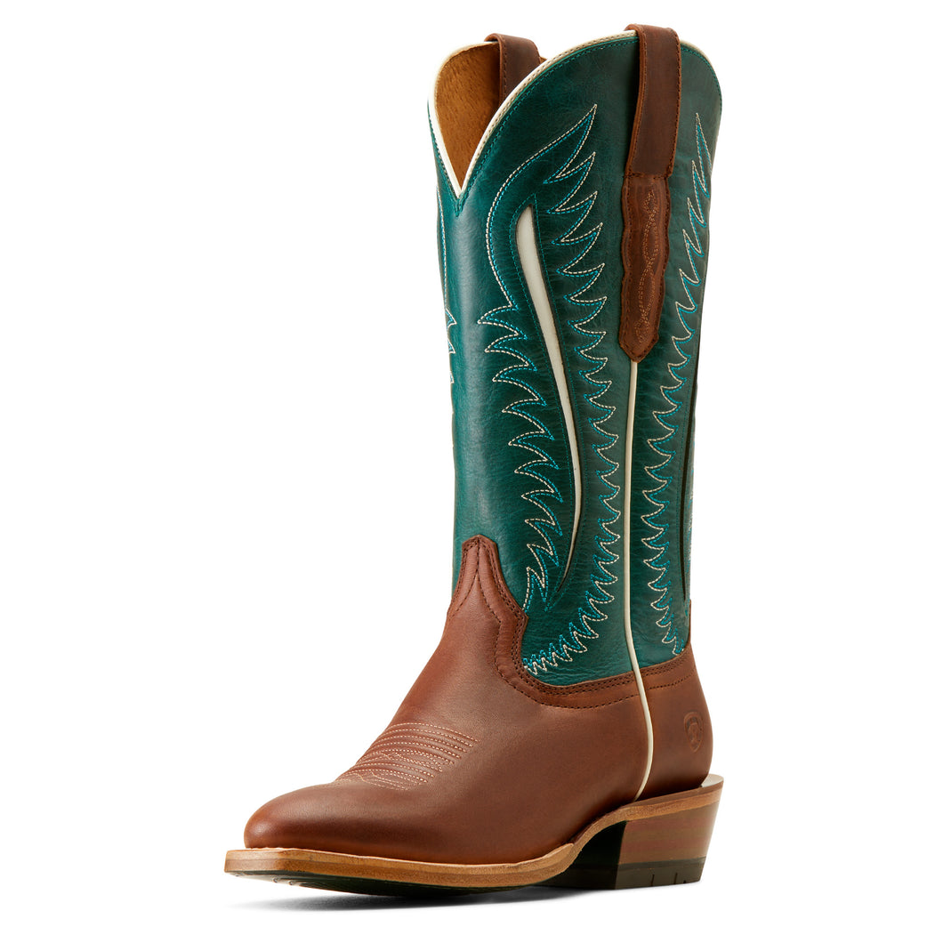 Ariat Ladies 10051065 Futurity Limited Western Boots Umber Rust/Turquoise Nights