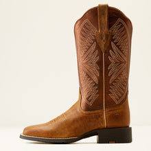 Load image into Gallery viewer, Ariat Ladies 10051066 Round Up Ruidoso Western Boots in Pearl/Burnished Chestnut
