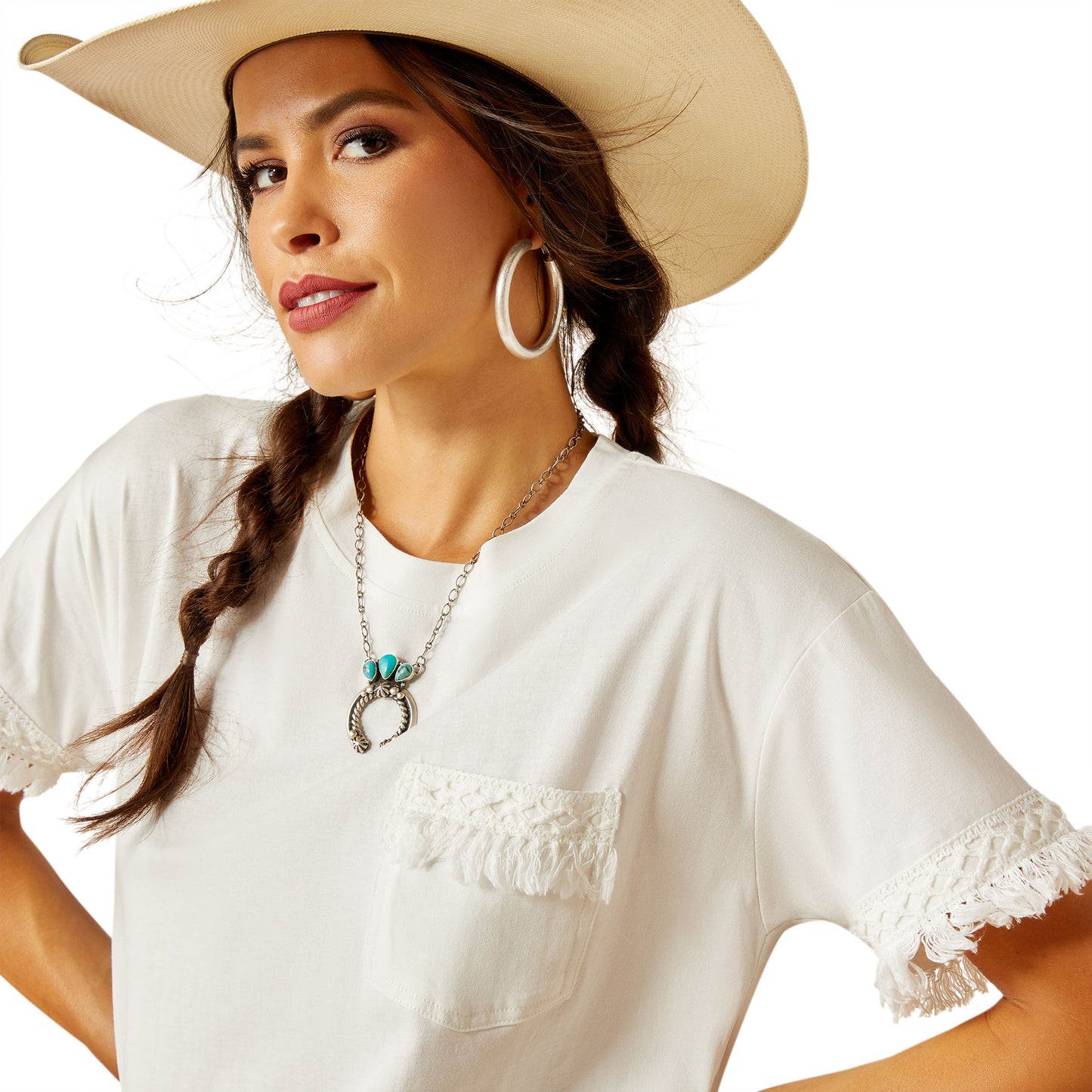 Ariat Ladies Tassel Top T-Shirt 10051292