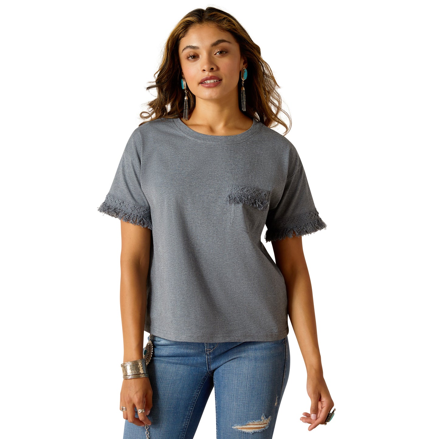 Ariat Ladies Tassel Top T-Shirt 10051293