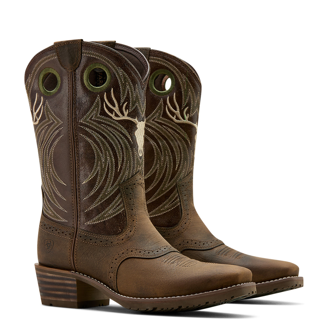 Ariat Mens 10061156 Hybrid Roughstock Antler Cowboy Boost in Antler Taupe